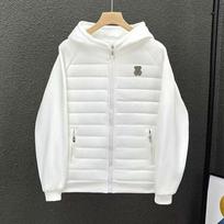 25 Cross-border high-quality bear European products, hooded warm and light cotton clothes in spring and autumn M white