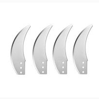 Daržovių ir vaisių smulkintuvo, pjaustyklės, peilio keičiami peiliukai ūkio maišytuvui, žolės, vištų, ančių pašarui 1 4Pcs blade