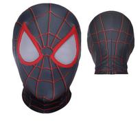 3D Digital Print Spiderman Bodysuit Halloween Cosplay Costume for Adults Kids with Mask Hood Miles