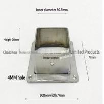 Square Post Base Stainless Steel Flange Anchor Base Heavy-Duty For Floor Or Wall (1  X 1 ,2  X 2 )