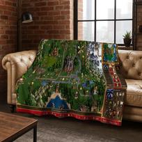 Retro Heroes of Might and Magic Žemėlapių Žaidimų Menas Flanelinis pledas, Jaukus minkštas užklotas namams Miegamajam Lovai Sofai Dangalas Dovana vaikams 125cm*150cm