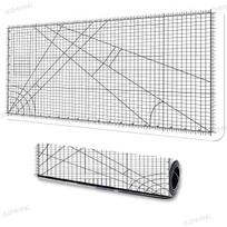Cutting-Mat-white-on-black Mouse Pad Office Gaming Laptop Deskmat Gamer Keyboard Mouse Mat 24 X14   Tabletop Games Accessories 600x350x3mm