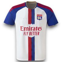 Olympique Lyon 2026-2027 Namų marškinėliai 3D spausdinti futbolo marškinėliai 2026 m. vasaros vyriški sportiniai marškinėliai Kvėpuojantys greitai džiūstantys Y2K stiliaus S