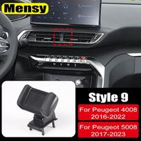 Car Mobile Phone Holder for Dashboard Air Vent Phone Mount For Peugeot 308 3008 4008 5008 Car Accessories Style 9