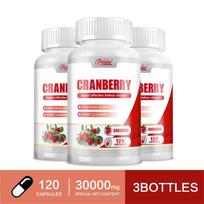 Pslalae - Cranberry 3000mg Capsules - Kidney Health, Urinary Health 120*3