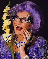 Dame Edna signed 8x10 Photo Poster painting brown