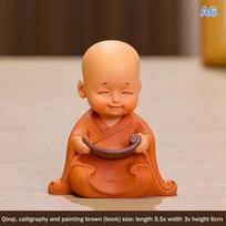 Mini Buddhas Statue Little Buddhists Monks Buddhism Figurine Zen Ornament Home Aquarium Tank Garden Yard Decoration as the picture