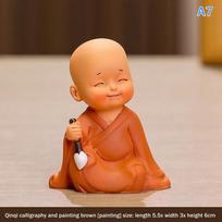 Mini Buddhas Statue Little Buddhists Monks Buddhism Figurine Zen Ornament Home Aquarium Tank Garden Yard Decoration as the picture