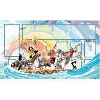 One Piece Crew Band Playmat Waterproof Nonslip TCG Card Game Desk Mat 30x80x0.3cm