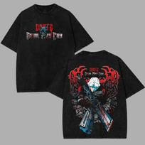 Devil May Cry DMC Dante Shirt Ebony Ivory Action Gaming Graphic Tee Double Sided M black