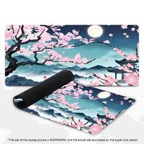 Black Pink Large Gaming Mouse Pad XXL Cherry Blossom Deskmat Non-Slip Rubber Game Mouse Mat Computer Keyboard Mausepad Gamer 700x400x2mm