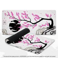 Black Pink Large Gaming Mouse Pad XXL Cherry Blossom Deskmat Non-Slip Rubber Game Mouse Mat Computer Keyboard Mausepad Gamer 800x400x2mm