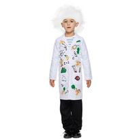 Halloween new Frankenstein children's performance costume funny scientist stage performance costume school party S white