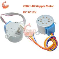 28BYJ-48 DC 5V 12V Stepper Motor 28BYJ-48-12V 28BYJ-48-5V 1/64 4-phase 5 Wires Reduction Gear Motor Step Motor Stepping Motor C 12V