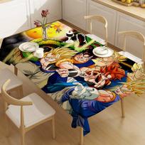 Japanese Manga D-Dragon Ball Polyester Waterproof Tablecloth Bedside Table Dustproof Decorative Cloth Living Room Tablecloth 100x160 cm