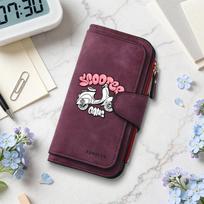 Scooter Gang Print Long Wallet Forever Fashion Portable Multi Slot Card Holder Purse