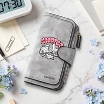 Scooter Gang Print Long Wallet Forever Fashion Portable Multi Slot Card Holder Purse