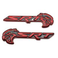 2pcs Metal Car Body Trunk Emblem Sticker for Dodge SRT Charger Challenger Caliber Nitro RAM Journey Auto Exterior Decoration U666