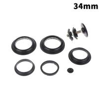 Black Carbon Steel Road Bike Fork 33Mm 44Mm 1 1/8  Threadless Headset External Head-Tube Bike Parts For Cycling Equipment 33mm