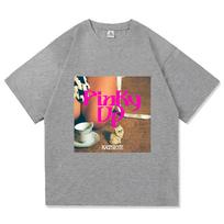 KATSEYE PINKY UP Graphic T Shirts Fashion Men Women O-Neck Short Sleeve Casual Tees Hip Hop Casual Streetwear XL brown