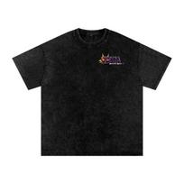 Zelda Majoras Mask -Snow Washed Oversized Cotton T-Shirt 120 black