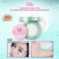 Little Ondine Tamagotchi Pixel Pals Collaboration Long Loose Lasting Powder 01/02, Oil Control, Soft Focus Finish, Fine Powder Texture 02 Green Screen Brightener