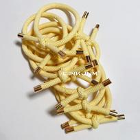 10PCS Women Elastic Hair Rubber Bands High Quality Girls Hair Bands Hair Scrunchies Gold Plated Hair Accessories Hair Gum/Tie beige