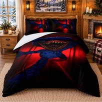 Huggy Wuggy Pattern Bedding 3Pcs Set Bed Sheet And Pillowcases For Indoor Bedroom 140cmx200cm