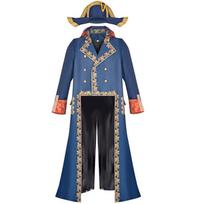 Napoleon Movie Cosplay Costume, Medieval Retro Palace Festival Stage Outfit XXXL gray