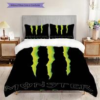 Monster Energy Drink Logo Bedding 1 Duvet Cover 2 Pillowcase Without Core 2Dflat Soft And Comfortable Christmas Birthday Gift 155x200cm
