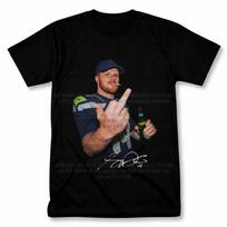 Sam Darnold Middle Finger Seahawks Graphic T Shirt Vintage Fan Tee XL brown