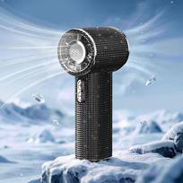 S6 Diamond Handheld Mini Fan: USB Rechargeable, Digital Display, High-Speed, Portable 115*55*40mm