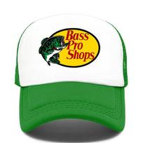 Bass Pro Shops Klasikinis Logotipas Trucker Kepuraitė, Balta ir Šviesiai Mėlyna Kvėpuojanti Tinklelio Beisbolo Kepuraitė, Reguliuojama Lauko Kepurė nuo Saulės Žvejybai yellow