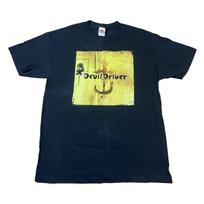 Vintage 2005 DevilDriver - I Could Care Less Metal Band Shirt L - Coal Chamber Unisex T-Shirt L yellow