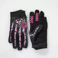 Rose Long-Finger Ghost Claw Long-Finger All-Season Cycling Bicycle Motorcycle Mountain Bike Wear-Resistant High-Appearance Gloves L black