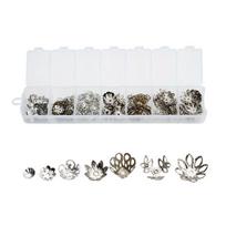 Metalinės gėlių kepurėlės,  White K(430pcs)