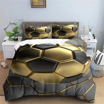 Football Bedding Set 3D Soccer Child Duvet Cover Single Double Sports Boy Home Textile Comforter Nordic Covers for Bed King Full 70x133cm 2pcs