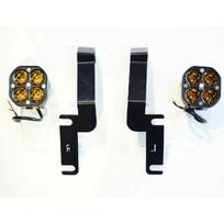 Hood Spotlight Bracket Base, Compatible with 97-04 Nissan Patrol 3.0 GR Y61 and Nissan Safari Y61. geltona šviesi spalva