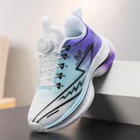 Boys Running Shoes Carbon Plate Cushion Breathable Non-slip Kids Racing Sneakers 38 gray
