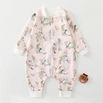 Baby Sleep Sack 4 Season Cotton Wearable Blanket Toddler Anti-Kick Sleepwear Air Conditioner Room 1-3 Years 120cm