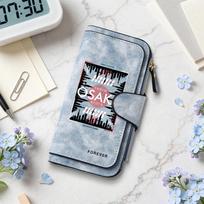 Osaka City Fashion Long Wallet Casual Stylish Multi Slot Card Holder Travel Purse