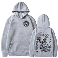Anime Jojo keisti nuotykiai STEEL BALL RUN D4C Funny Valentine Hoodies Vyrams Moterims Drabužiai Mada Puloveris Oversized Megztinis S white