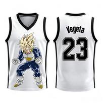 Dragon Ball Vegeta Super Saiyan Basketball Jersey Men 3D Print Family Matching Outfits Sports Vest Anime Streetwear Tank Top Tee 6XL