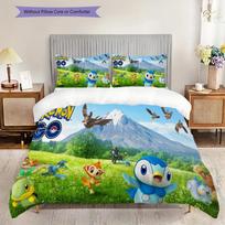 Pokemon Go Adventure Awaits Great Outdoors Threepiece Set 1 Duvet Cover 2 Pillowcase Without Core 2Dflat Bedding Set Soft And Comfortable 260x240cm