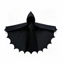 with A Finger Loop Halloween Bat Hooded Cloak Black/Red Cosplay Costume Witch Costume Cloak  Adult black