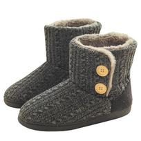 Šiltos žiemos šlepetės moterims vyrams pliušinės indoor outdoor 45-46 black
