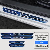 Car Stainless Steel Door Sill Scuff Plate For BYD Atto 3 Dolphin Seal Tang F3 Dmi Song Yuan EV 2023 2024 Atto 4 Car Accessories