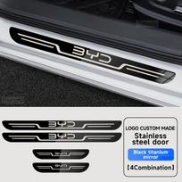 Car Stainless Steel Door Sill Scuff Plate For BYD Atto 3 Dolphin Seal Tang F3 Dmi Song Yuan EV 2023 2024 Atto 4 Car Accessories gray