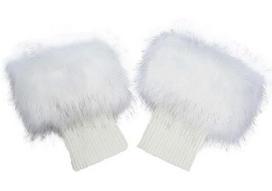 Knitted Fur Ankle Boot Covers - Cross-border Short Sock Leg Warmers for Christmas One Size