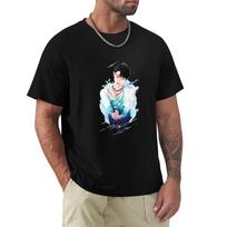 Yuzuru Tshirt Big Size Short Sleeve Tee For Men 2XL black
